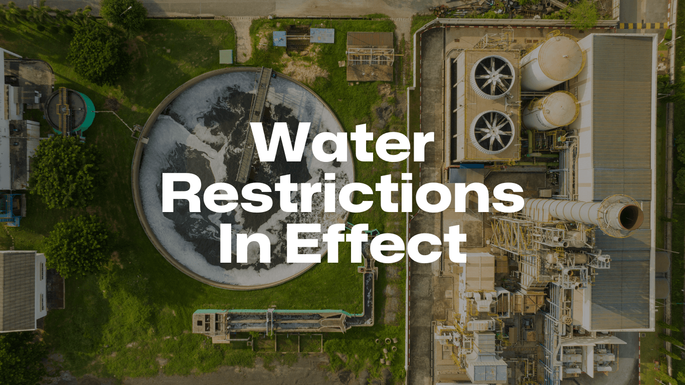 Water Restrictions In Effect